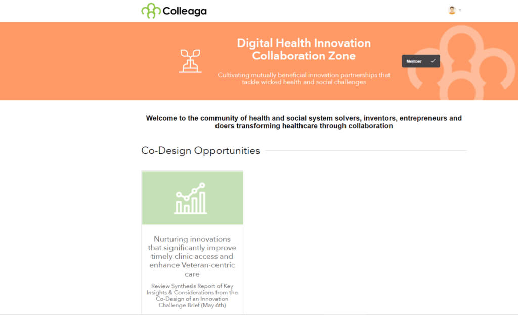 Colleaga original opportunities page